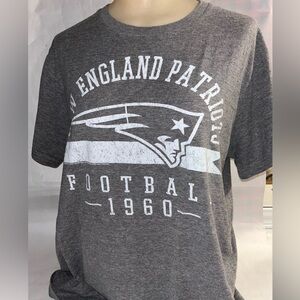 New England Patriots T Shirt Mens M Medium Gray Soft by NFL Team Apparel